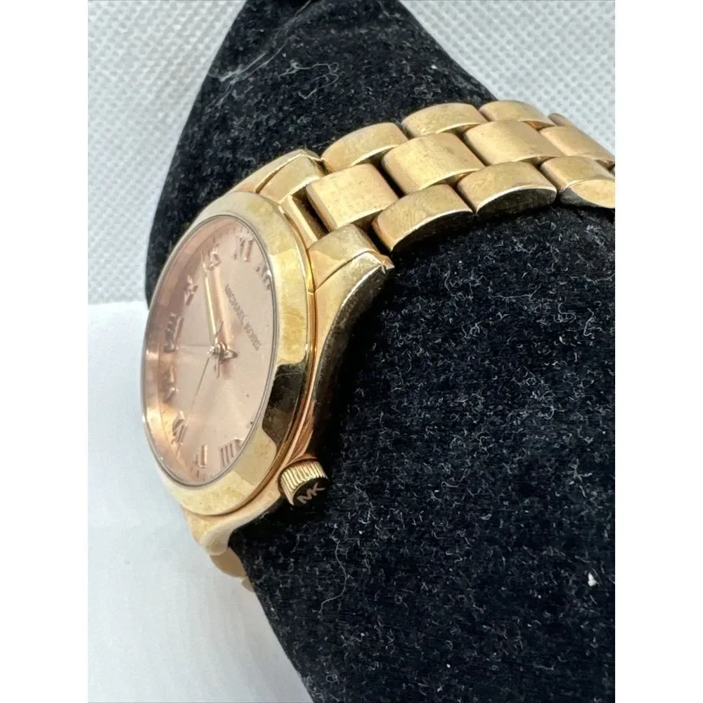Michael Kors Mini Slim Sunway MK3457 Women's Rose Gold Analog Dial Watch JNA848